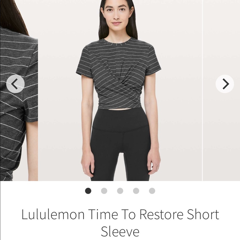 Lululemon time to restore short sleeve
